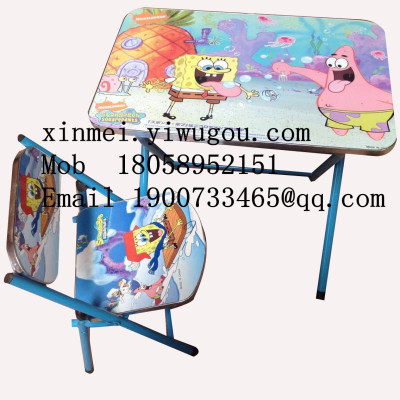 Xin Mei A19 children cartoon folding tables and chairs set children desk desk table