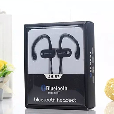 The new AH-B7 Bluetooth wireless stereo music Headset ear.