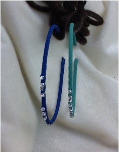 In Europe the cute little rabbit ear fresh stereo exaggeration hand winding cloth drill cattie fine hair hoop hairpin