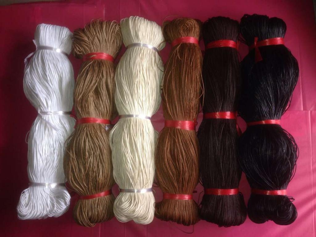 厂家直销：1.2mm 蜡线蜡带三股蜡绳线带 各种规格批发供应