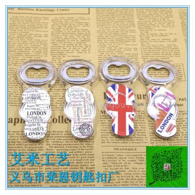 Foreign trade Britain London series acrylic beer soda bottle opener refrigerator stick