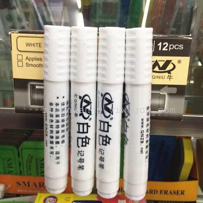 White marker oil-based marker  non-paint pen  quick-drying whiteboard pen