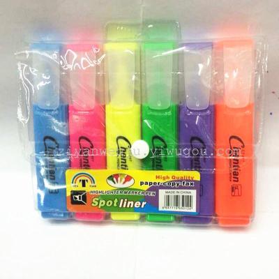 CT-017 fluorescent pen 6 color marker pen