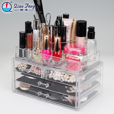 Overseas Chinese harvest box transparent base cosmetics