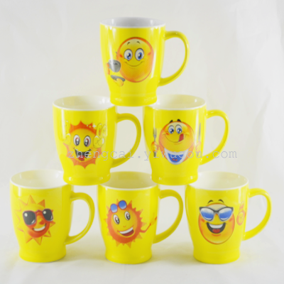 ceramic mug smiley cup  300ML coffee cup