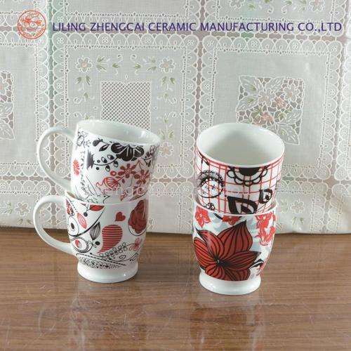 White Porcelain Baking Cup Advertising Promotion Cup sample Customization Cup Stock Stock Ceramic Cup