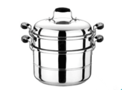 Stainless steel steamer thickened double ears steamed steamer drawer high - grade steamer export pot