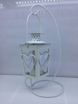 Love candlestick classic white iron decoration wedding gift