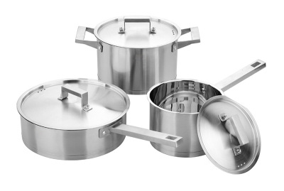 Stainless steel, the six - piece set of dazzle color set of pan pan pan pan, milk pan, soup pan export gift set of pan