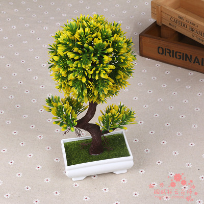 The simulation of potted plant simulation indoor potted green plants and small bonsai decoration decoration
