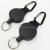 High-End Flat 5.0cm Diameter All Plastic Pull Buckle + Climbing Button Carabiner + Key Ring Style New