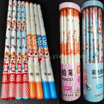 Direct manufacturers HB new PVC cartoon pencil pencil barrel explosion