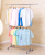 Single pole air hanger indoor hanging clothes hanger folding clothes bar stainless steel double layer clothes rack