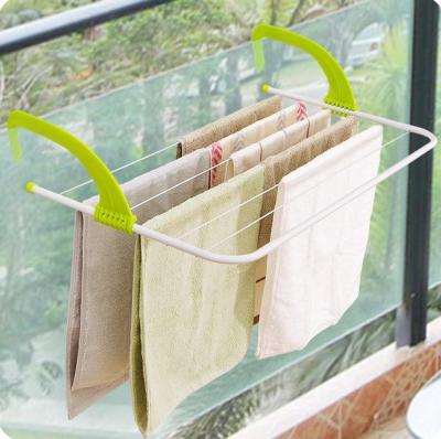 Foldable Multi-Purpose Clothes Hanger Balcony Bathroom Towel Rack Window Sill Small Drying Shoe Rack Clothes Hanging