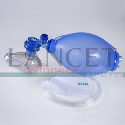 Silicone adult resuscitator Artificial resuscitator Respiratory balloon Emergency equipment medical supplies