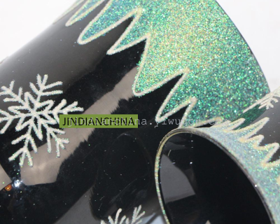 Christmas snowflake glass holder glass factory direct processing