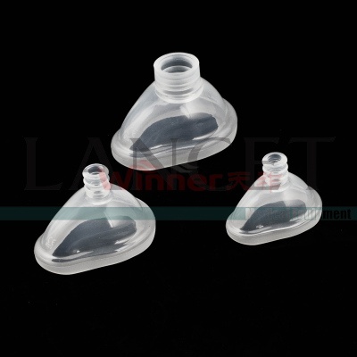 Silicone anesthesia face mask-one piece  Integrated silicone anesthesia mask Emergency medical mask Surgical masks