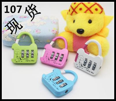 Cute Mini Craft Combination Lock  Suitcase Lock  Factory sales directly 