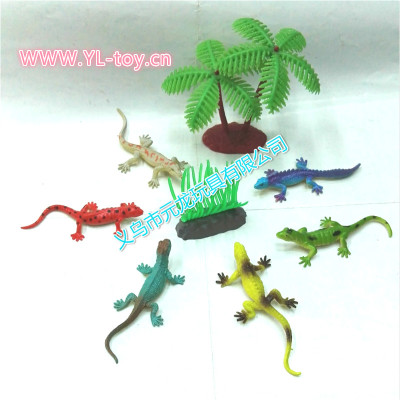 Plastic toy animal simulation simulation lizard chameleon early childhood cognitive model products