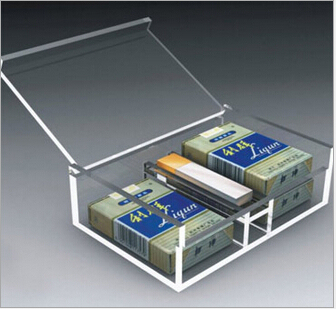 Manufacturer of custom acrylic cigarette display box / organic glass display boxes of cigarettes