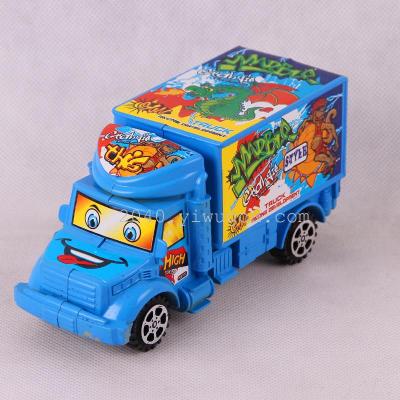 Spread the children's toys wholesale trade inertia cartoon stickers box type truck