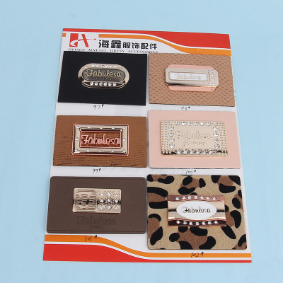 Alloy Leather Tag (Pu Label) Clothing Accessories