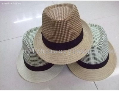 Summer must hit the color belt decoration papyrus small hat shaped hat
