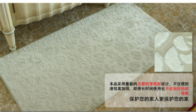 Rose Cut Flower Carpet Bathroom Non-Slip Floor Mat Factory Wholesale Home Mat Washable Foot Mat