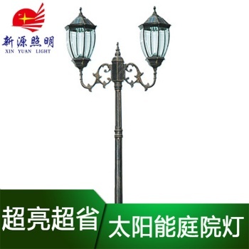 Solar garden lamp integrated road lamp LED solar outdoor double double courtyard lamp