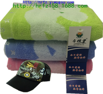Factory direct line of non twist line jacquard bear towel advertising creative towel
