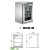 Bar Bar Cabinet SST Wine Cabinet Desktop Refrigerated Display Cabinet Mini Bar with Glass Door