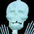 636 whole skull bone skeleton simulation funny tricky toys luminous pendant ornaments