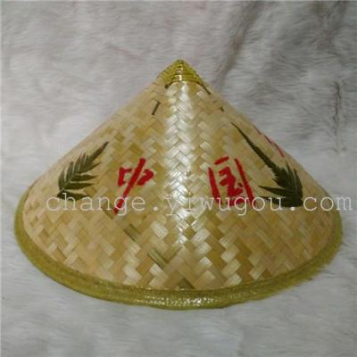 Printing plate wrapping handmade bamboo hats boutique show hats graffiti leaf cap