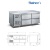Four-Drawer Air-Cooled Workbench Commercial Refrigerated Workbench Stainless Steel Freezer