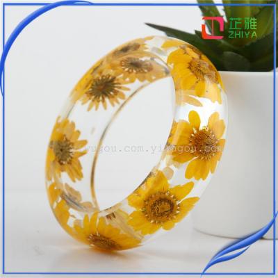 Crystal bracelet handmade flower AB resin resin jewelry accessories