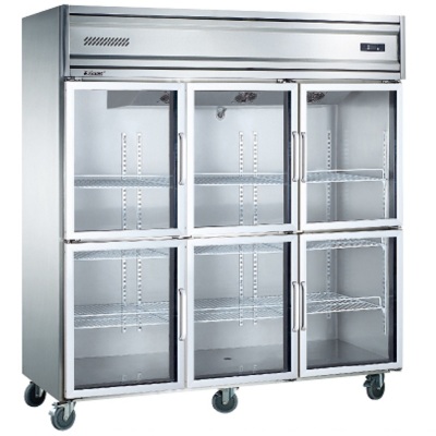 Six-Door Display Cabinet Freezer Freezer Kitchen Freezer Commercial Refrigerated Cabinet