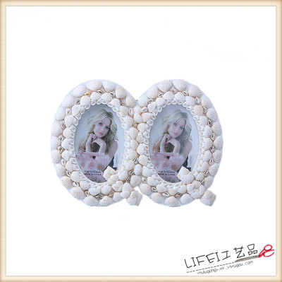 The simple modern table white QQ shell photo frame