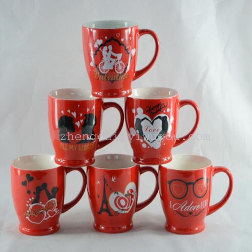 Ceramic Cup Valentine‘s Day Cup Advertising Promotion Cup Customized Cup