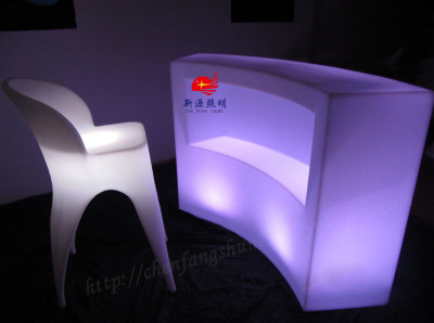 Hotel reception counter light LED light bar furniture bar Jiuzhuo table light color remote control