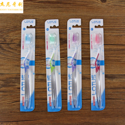 Bamboo charcoal crystal type filament  transparent handle Toothbrush L-462