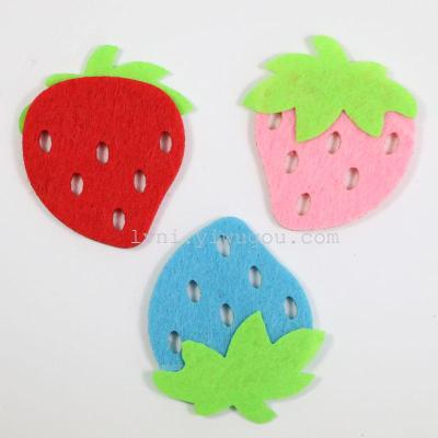 Non woven fabric, strawberry and strawberry accessories kindergarten classroom home wall decoration