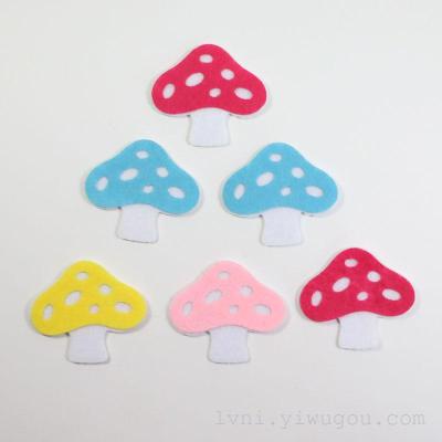 Non woven creative mushroom jewelry home wall decoration accessories accessories