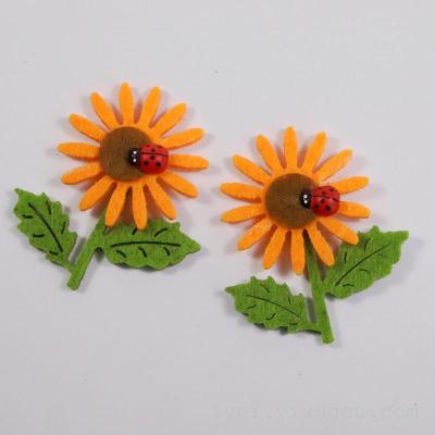 Non woven fabric leaf beetle sunflower fashion accessories accessories