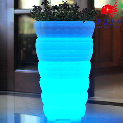 LED luminous flower pots, outdoor garden decoration, flower pots, creative lighting