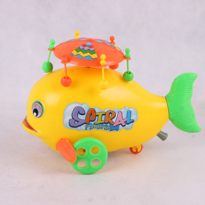 The new supermarket children's toys wholesale trade pull toy cartoon small goldfish