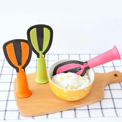 Creative multifunction vertical rotary nonstick rice spoon rice washing device whisk rice spoon