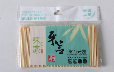 A bamboo bamboo toothpick taste all natural smell of sulfur