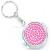 Circular folding mirror mirror key buckle metal key buckle