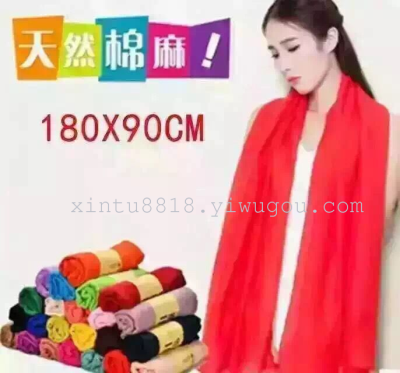 The 2015 spring season scarf Xiamen female Korean Taobao super explosion models cotton scarf shawl