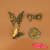 The gilded butterfly jewelry accessories genuine headwear hairpin Accessories spot